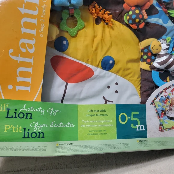Sensory Play Mat Blanket Activity Gym with unique textures Little Lion 0m-5m NEW